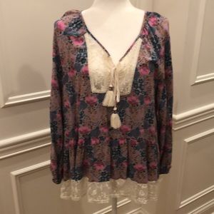 Matilda Jane Floral and Lace Blouse